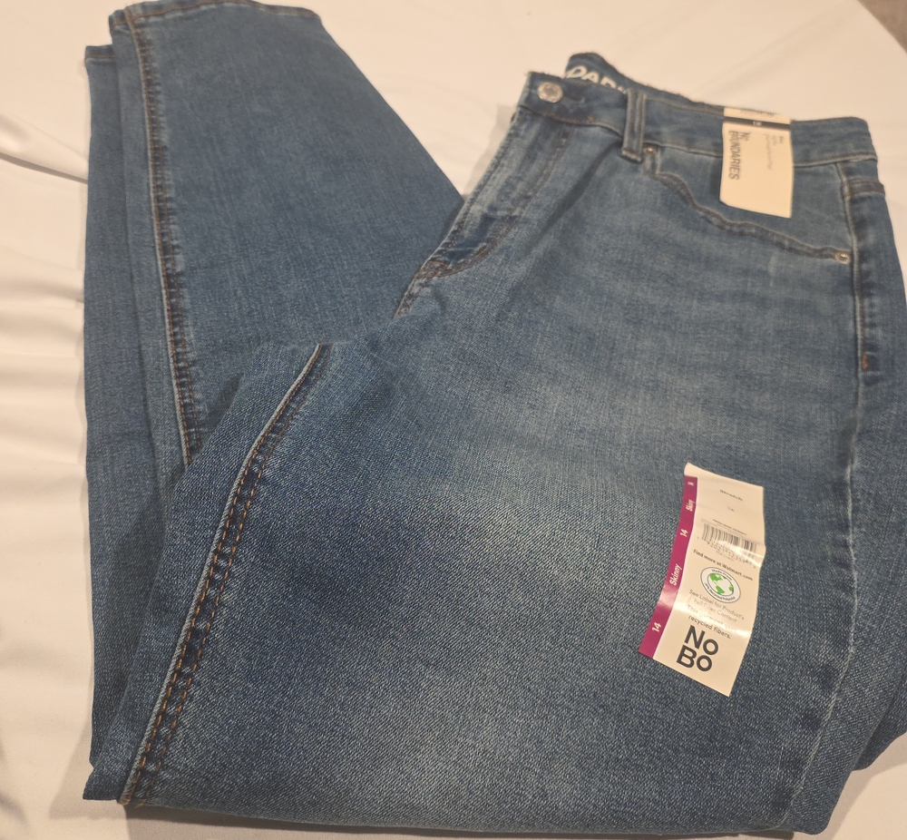 No Boundaries Blue High-Rise Women’s Jeans - Picture 1 of 5